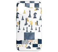 Giocatori di scacchi patchwork Il concorrente ama giocare a dama Custodia per iPhone 16 Plus