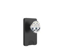 Giocatori di scacchi patchwork Il concorrente ama giocare a dama PopSockets PopWallet per MagSafe