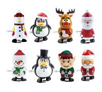 Giocattoli A Carica Natalizia - Set Da 8 Pezzi Per Saltare E Camminare | Piccoli Giocattoi Per Le Vacanze, Divertenti Giocattoli Meccanici Per Amici Di Famiglia, Bambini E Giovani, Adatti Per Pasqua