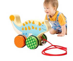 Giocattoli a Tiraggio con Corda,Auto Interattiva a Spinta Manuale | Gioco da Traino | per Bambini Interno Esterno Asilo Gioco sul Pavimento