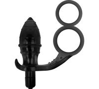 Giocattoli addicted plug anale con anilla doble negro 1 St