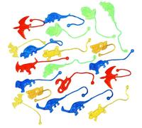 Giocattoli adesivi estensibili - Set di animali multicolore, morbide miniature realistiche | 20 pezzi adesivi elastici lavabili ideali come regali creativi per classe, feste, feste di compleanno