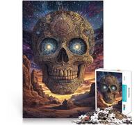 Giocattoli antistress Teschio colorato Puzzle da 2000 pezzi per adolescenti 70x100cm con poster abbinato e foglio di quiz per e 14 anni e oltre