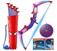 Giocattoli Bambino Set con Luci LED Rosse e Blu, Zainetto Supercool e Bersaglio Web, Giocattolo Gioco Bambino 3-12 Anni, Giochi Bambini 3 4 5 6 7 8 10 Anni, Regalo Bimbo 3 4 5 6 7 8 9 10 Anni Maschio