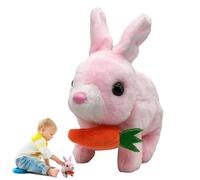 Giocattoli Bunny - 6.7in giocattolo coniglietto saltare | Giocattoli interattivi pasquali, conigli elettronici di danza dei giocattoli con suono, bambola di coniglio divertente steccata, con