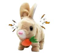 Giocattoli Bunny - 6.7in giocattolo coniglietto saltare | Giocattoli interattivi pasquali, conigli elettronici di danza dei giocattoli con suono, bambola di coniglio divertente steccata, con