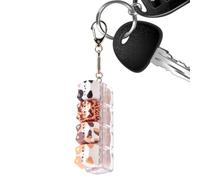 Giocattoli Clicker da Portachiavi Decorazione Gatto Cartoon con Luce LED e | Giochi Sensoriali da Tastiera Per Scuola Ufficio Viaggio in Auto Pendolarismo Relax di Zaino Borsa Stile B