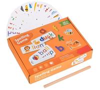 Giocattoli Con Alfabeto - Set Di Puzzle Colorati Con Di Legno, Rompicapo, Giochi Di Ortografia Delle Parole, Gioco Di Abbinamento Di Lettere | Giocattolo Educativo Per L'apprendimento Motorio