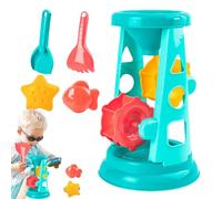 Giocattoli Con La Sabbia - Set Di Mulino A E 2 Pale, Collezione Interattiva Di Per Sabbia | Giocattolo Per L'apprendimento All'aperto In ABS, Kit Da Spiaggia Leggero Da 250 G, S