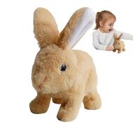 Giocattoli coniglietti interattivi per bambini, peluche coniglietti realistici | Figure di giocattoli interattive peluche di coniglietto imbottito,PET ELETTRONIC PEFFE PUNFE IL RABBIO REALISTICO RABBI