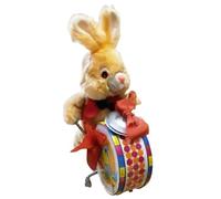 Giocattoli coniglietti Wind-Up, giocattolo con clock di coniglio,Pelici giocattoli da tamburi per animali | Modello di animale elettrico realistico per bambini di bambini di Pasqua Ragazze