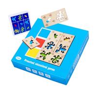 Giocattoli coordinati in legno,Giocattoli coordinati per colori per bambini | per la lavorazione della forma del colore della tavola | Coltiva le carte di destrezza delle dita, giocattoli p