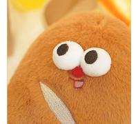 Giocattoli Cuscini Di Pane | Cuscino Da Peluche Alimentare Con Adorabile Design | Pane Da 25 Cm Di Peluche Di Pane Marrone, Bambola Da Pranzo Divertente Per Soggiorno, Camera Da Letto, Studio, Idea Di