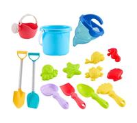 Giocattoli da 15 pezzi divertenti e portatili, colorati per il divertimento, giocattoli da spiaggia, sabbiere, per mare, piscina, fiume, all'aperto, vacanze, estate, giochi divertenti e bambini