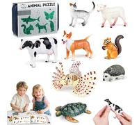 Giocattoli da assemblare con slot per insetti e animali per bambini, modelli creativi 3D di insetti/animali, set da gioco puzzle educativo fai-da-te per l'apprendimento del gioco lntermediate