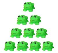 Giocattoli da bagnetto per bambini 10 pezzi divertente rana con squittio giocattolo per vasca da bagno in gomma mini rana carina doccia da bagno compagno squirter giocattoli galleggianti per i più pi