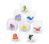 Giocattoli da bagnetto per bambini - Ghiaccio da bagno illuminato da 0,98 pollici, giocattoli da gioco acquatici impermeabili per vasca da bagno, giocattolo sensoriale in ABS da 8 pezzi | BathIce per