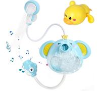 Giocattoli da Bagnetto per Bambini - Macchina per Bolle, Soffione per Doccia Illuminato, Elefante - Giochi da Bagno