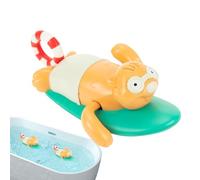 Giocattoli da bagno a corda | Giocattoli da nuoto per vasca - Animali galleggianti interattivi per gioco d'acqua con corda per 0-3 anni