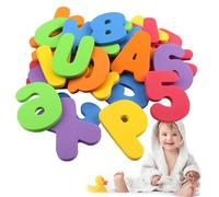 Giocattoli da bagno alfabeto - Lettere in schiuma galleggiante, 36 pezzi Bath Time Learning Fun | colorato e set di numeri, numeri adesivi in schiuma, bagno in schiuma educativa e gioca