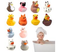 Giocattoli Da Bagno Caldo Realizzati In Gomma Per E Bambini | La Marcatura Diventa Bianca E Mostra La Parola "calda" Quando Il Bagno È Troppo Caldo | Baby Basic Equipment | Baby Bath UB | Gioc