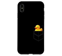 Giocattoli da bagno di anatra in gomma con design tascabile anatroccolo in gomma Custodia per iPhone XS Max
