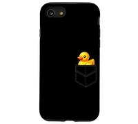 Giocattoli da bagno di anatra in gomma con design tascabile anatroccolo in gomma Custodia per iPhone SE (2020) / 7 / 8