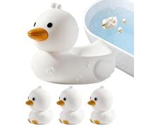 Giocattoli da bagno galleggianti a forma di oca - 4 pezzi Oca galleggiante per la piscina | Giocattoli da bagno per bambini | per piscina all'aperto doccia estate giochi acquatici bambini