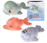 Giocattoli da bagno galleggianti da caricare - Delfino, Balena, Foca