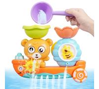 Giocattoli da bagno, Giocattolo da Bagno per Bambini, giocattoli da bagno con ventosa, Orso e Ape Simpatici Animali Giochi per Bagnetto, per Bambini 1 2 3 4 Anni, per Ragazzi e Ragazze