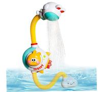 Giocattoli da bagno per bambini da 1 a 3 anni, soffione doccia a forma di coniglio con batteria ricaricabile, giocattoli da bagno per bambini da 3 5 anni, modalità manuale e ricaricabile, sciacquat