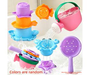 Giocattoli da bagno per bambini di età 1-3 anni, giocattoli da bagno per bambini piccoli senza muffa per 2-4, giocattoli da vasca da bagno, sabbia, spiaggia, piscina e acqua per bambine di 1+ anni, re