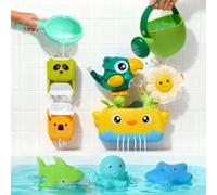 Giocattoli da bagno per bambini di età compresa tra 1 e 3 anni, giocattoli da bagno resistenti alla muffa per bambini da 2 a 4 anni, con promozione interattiva del senso