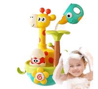 Giocattoli da bagno per bambini morbidi non tossici | Gioco d'acqua con che fiorisce - gioco sensoriale interattivo per bambini da 1 a 3 anni con apprendimento divertente nella vasca