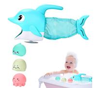 Giocattoli da bagno per bambini piccoli set da per giocattoli da bagno - Rete da per vasca da bagno per bambini piccoli figurine di pesce giocattoli - Divertente giocattolo interattivo