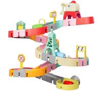 Giocattoli da bagno, Set da costruzione per binari da parete Giocattoli da bagno per bambini con ventosa, Divertente kit fai-da-te Compleanno per bambini e bambine di 4-8 anni, per dai 4 agli