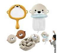 Giocattoli da bagno, set di giocattoli per animali acquatici galleggianti, galleggianti educativi per imparare nel bagno la doccia le feste in piscina e in spiaggia