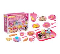 Giocattoli da Cucina per Bambini - 33 Pezzi Mini Set da Tè Sicuro,Set Cucina Giocattolo per Ragazze | Per Ragazzi e Ragazze, Adatto per Feste come Natale, Capodanno e Pasqua, da Usare in Casa e in Int