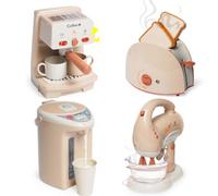 Giocattoli da cucina per bambini Set da cucina per la colazione Set da cucina con macchina da caffè Macchina per caffè espresso Dispenser d'acqua Mixer Toast per ragazzi e ragazze dai 3 anni in su