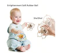 Giocattoli da dentizione per bambini Manhattan, palla sensoriale per la dentizione per neonati, giocattolo a sonaglino per bambini, Manhattan Toy per bambini, regalo per alleviare la dentizione per ba