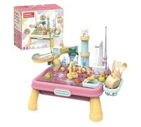 Giocattoli da Gioco all'aperto - Panca di Sabbia Portatile per la Scuola Materna della Scuola Materna | Tavolo da Gioco interattivo per Ragazzi, Ragazze