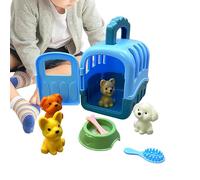Giocattoli da gioco per cani per bambini - giocattoli per giochi di pretend per cani - giocattoli educativi per la cura del cane set 8 pezzi - fingend play dog groomin - guo - mocha cucciolo pr