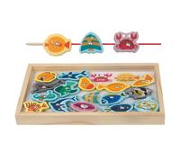 Giocattoli da in legno | Giochi di magnetici dal design vivace e adatto ai bambini | Giochi di magnetici con pesci vivaci, gioco di per bambini, regalo di Pasqua di compleanno per ragazzi e ragazze