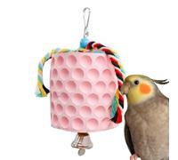 Giocattoli da masticare, pietra macinata per uccelli | Teether di multifunzionale naturale con corda,La grande masticazione tratta gli accessori per gabbia di pappagalli per giocare, scoiattoli rilas