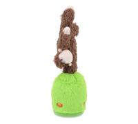 Giocattoli da Peluche per Animali da Ballo, Divertimento in Cotone PP Educativo in Batteria da 300 -mah Che Canta Elettricamente Giocattoli da Peluche per Bambini (BROWN)