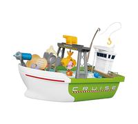 Giocattoli da pesca per barche elettriche - Lavello da gioco con acqua corrente, Giocattoli per barche da pesca | Giocattolo interattivo genitore-bambino spiaggia con acqua corrente, Giocattoli da