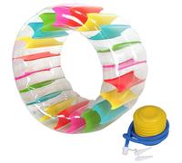 Giocattoli da piscina da 39x24 pollici colorati per la ruota gonfiabile giocattoli con piscina con pompa per bambini sotto 110 cm