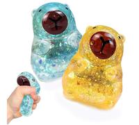 Giocattoli da schiacciare, 2 pezzi luccicanti Capybara, luccicanti Capybara, giocattoli da schiacciare morbidi animali da impastare, giocattolo kawaii, decorazione sensoriale da scrivania
