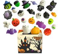 Giocattoli da schiacciare a zucca per Halloween, 24 pezzi, simpatici giocattoli da schiacciare, giochi tascabili, per adulti, uffici, sala d'attesa, adolescenti, concentrazione per bambini, antistress