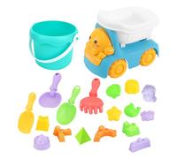 Giocattoli da Spiaggia - Kit Secchio Pala Spiaggia, Gioco da Gioco all'aperto Vibrante | Strumenti di stampaggio per Maniglie Facili di Sabbia, Collezione di Giocattoli Estivi Borsa da